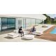Scaune - Taburete de exterior / interior design modern premium VELA OTTOMAN CHAISE-LONGUE 100cm