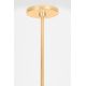 Pendule, Lustre suspendate - Lustra suspendata, Metal, Foita Auriu Vintage, BROOKHAVEN 56cm