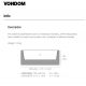 Ghiveci plante design decorativ modern exterior / interior JARDINIERE 120x50x50cm