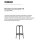 Set 4 Scaune de bar exterior / interior design modern premium BROOKLYN BAR STOOL H-76cm