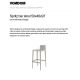 Scaune Bar - Set 4 Scaune de bar design modern exterior / interior SPRITZ BAR STOOL H-97CM