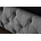 Paturi - Pat elegant tapitat cu tesatura gri, PARIS CHESTERFIELD 180x200cm