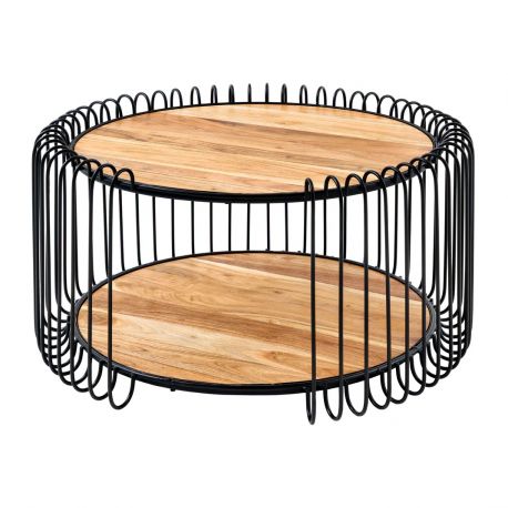 Masute Living - Masuta de cafea, Metal, Lemn, TRUE ELEMENTS 70cm