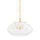 Lustra LED Suspendata, Sticla, Alabastru, Moore