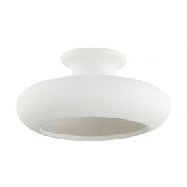 Plafoniere - Plafoniera realizata manual din ceramica alba Annie