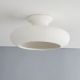 Plafoniere - Plafoniera realizata manual din ceramica alba Annie