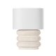 Veioza, Lampa de masa din ceramica alba Ewing