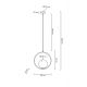 Pendule, Lustre suspendate - Lustra design miminalist, Metal auriu, Glob Sticla, AURELIA 25