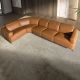Coltare - Coltar 5 locuri, Functia Relax, Sezlong Stanga, Cowhide maro
