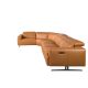 Coltare - Coltar 5 locuri, Functia Relax, Sezlong Stanga, Cowhide maro