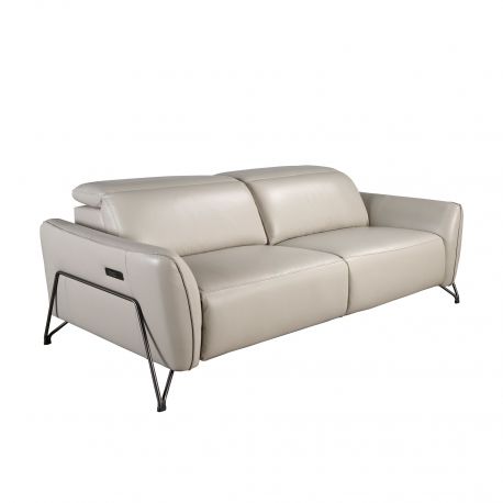 Canapele - Canapea 3 locuri design italian, Functia Relax, Cowhide sand