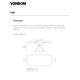 Mese - Masa dining de exterior / interior design ultra-modern premium 180x94cm VERTEX