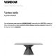 Mese - Masa dining de exterior / interior design ultra-modern premium 180x94cm VERTEX