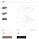 Canapele - Canapea 2 locuri design italian, Functia Relax, Cowhide gri