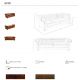 Canapele - Canapea 3 locuri design italian Chesterfield piele maro