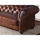 Canapele - Canapea 3 locuri design italian Chesterfield piele maro
