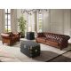 Canapele - Canapea 3 locuri design italian Chesterfield piele maro