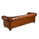 Canapele - Canapea 3 locuri design italian Chesterfield piele maro