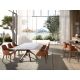 Scaune Bar - Scaun de bar design LUX, Nuc, Piele sintetica, Brown