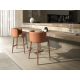 Scaune Bar - Scaun de bar design LUX, Nuc, Piele sintetica, Brown