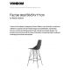 Scaune Bar - Set de 4 scaune de bar de exterior / interior design modern premium FAZ CHAIR counter