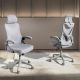 Scaune Birou cu role - Scaun de birou pivotant design LUX Grey