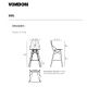 Scaune Bar - Set 4 scaune de bar de interior design modern premium FAZ CHAIR counter lemn