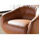 Fotolii - Fotoliu pivotant design LUX, Piele naturala, Cowhide maro