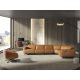 Fotolii - Fotoliu pivotant design LUX, Piele naturala, Cowhide maro