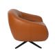 Fotolii - Fotoliu pivotant design LUX, Piele naturala, Cowhide maro
