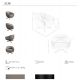 Fotolii - Fotoliu pivotant design LUX, Piele naturala, Cowhide gri
