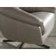 Fotolii - Fotoliu pivotant design LUX, Piele naturala, Cowhide gri