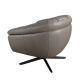 Fotolii - Fotoliu pivotant design LUX, Piele naturala, Cowhide gri