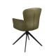 Scaune - Scaun pivotant design LUX, Piele sintetica, Dark green