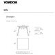 Masa design modern premium FAZ WOOD, 90x90cm