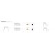 Masa design modern premium FAZ WOOD, 90x90cm
