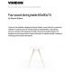 Mese dining - Masa rotunda design modern premium FAZ WOOD, 140cm