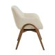 Scaune - Scaun modern design italian, Lemn, Tesatura, Beige