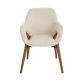 Scaune - Scaun modern design italian, Lemn, Tesatura, Beige