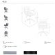 Scaune Birou cu role - Scaun de birou pivotant design LUX Grey