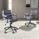 Scaune Birou cu role - Scaun de birou pivotant design LUX Grey