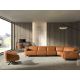 Scaune Birou cu role - Scaun de birou pivotant design LUX, Piele Naturala, Dark brown