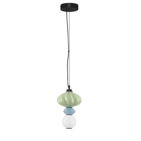 Pendule, Lustre suspendate - Pendul LED decorativ ceramic Verde, Albastru, Alb, ONETA