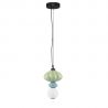 Pendul LED decorativ ceramic Verde, Albastru, Alb, ONETA