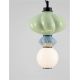 Pendule, Lustre suspendate - Pendul LED decorativ ceramic Verde, Albastru, Alb, ONETA