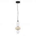Pendul LED decorativ ceramic Bej, Alb, ONETA