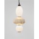 Pendule, Lustre suspendate - Pendul LED decorativ ceramic Bej, Alb, ONETA