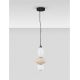 Pendule, Lustre suspendate - Pendul LED decorativ ceramic Bej, Alb, ONETA
