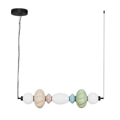 Pendule, Lustre suspendate - Pendul LED decorativ ceramic Verde, Albastru, Alb, Roz, Bej, ONETA