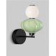 Aplice, corpuri de iluminat pentru pereti - Aplica de perete LED decorativa ceramica Alb, Verde, ONETA